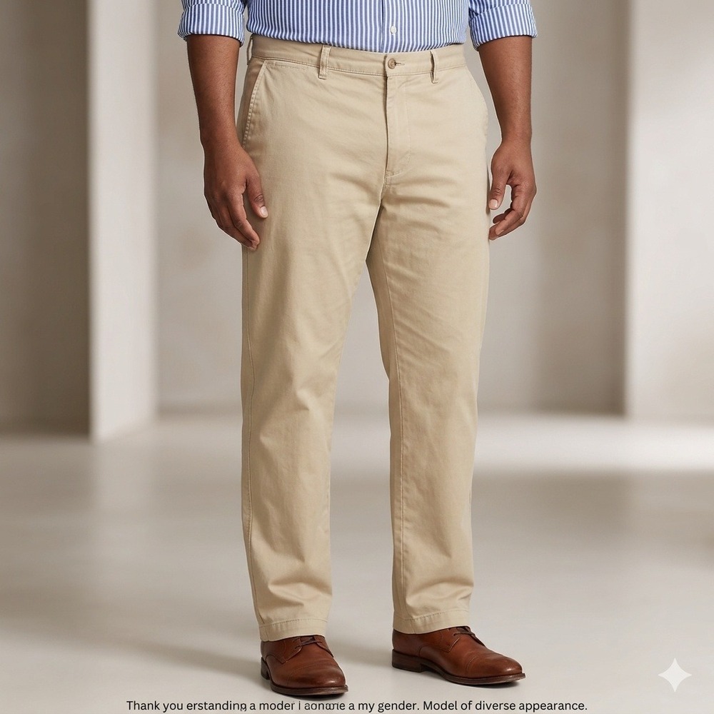Polo Ralph Lauren‎ Mens 40x32 Tan Khaki Stretch Straight Fit Chino Pants